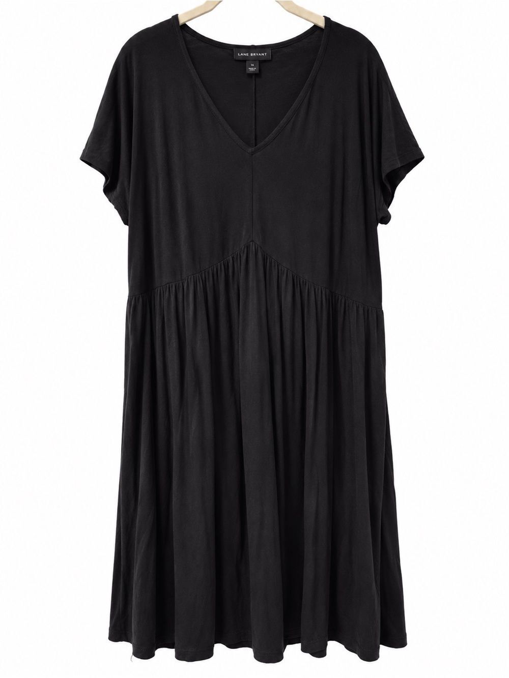 Lane Bryant Black T-shirt Dress Size 14